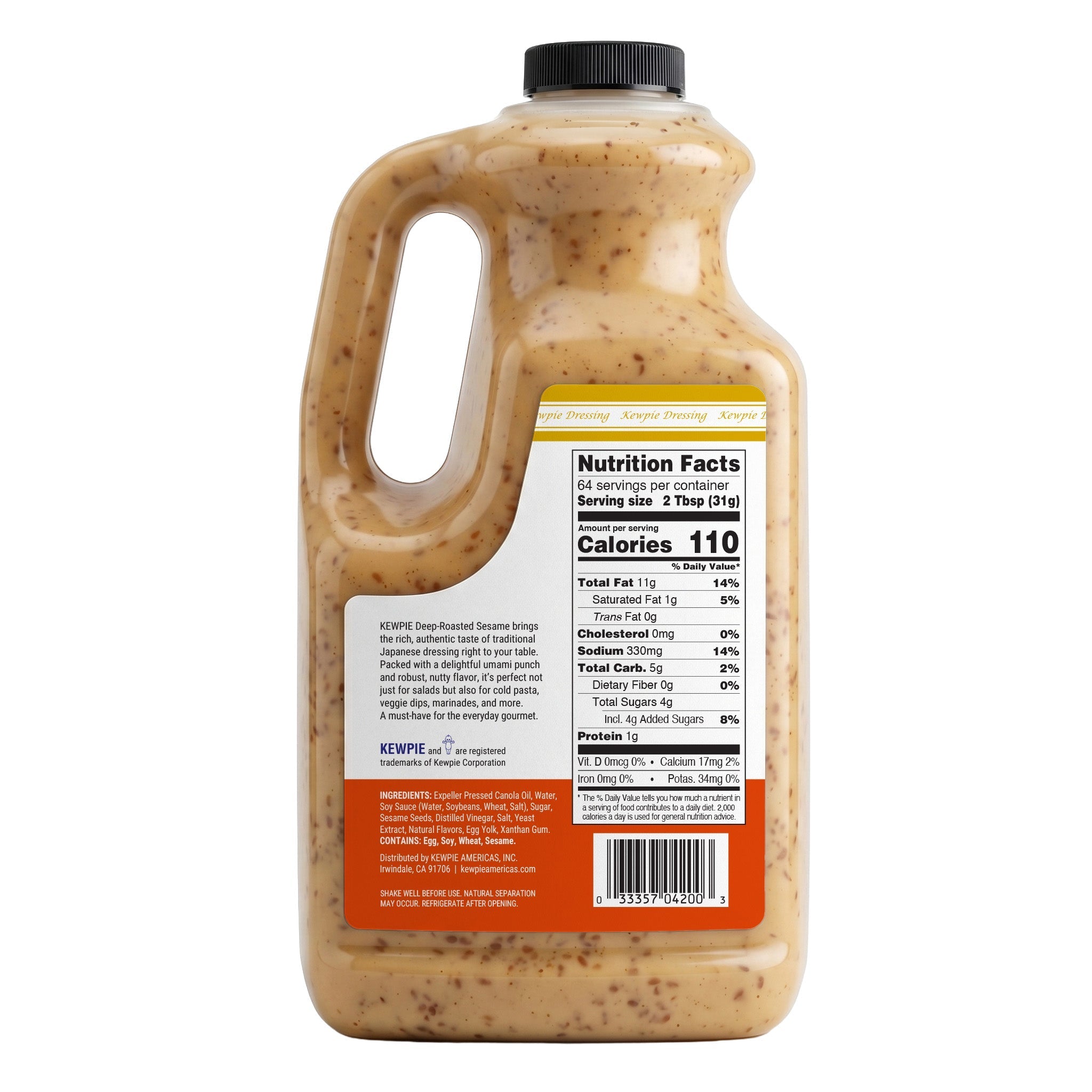 KEWPIE Deep Roasted Sesame Dressing & Marinade, 64 fl. oz