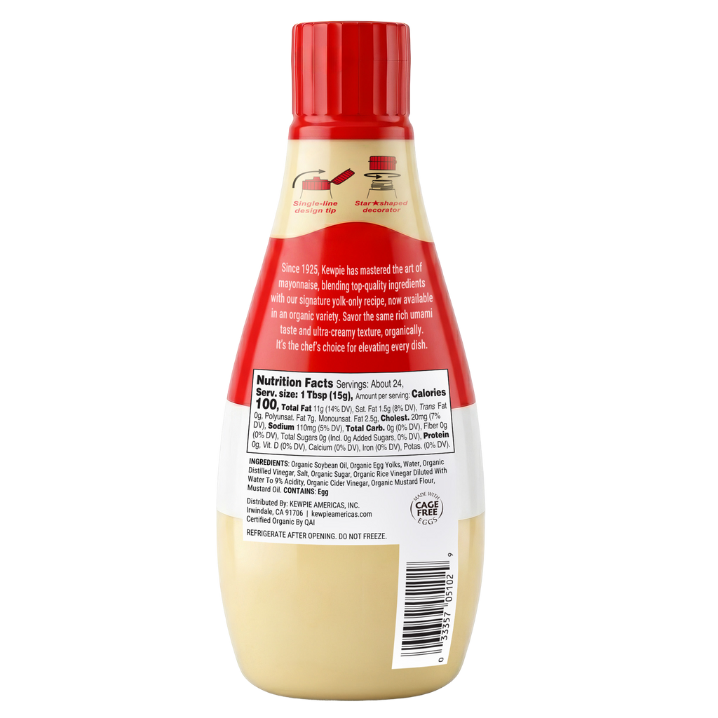 KEWPIE Organic Mayonnaise, 12 fl. Oz (Product of USA)