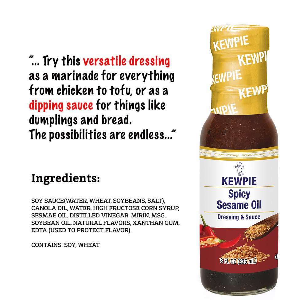 KEWPIE Spicy Sesame Oil Dressing (Chuka), 8 fl. oz